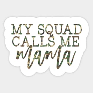 Army Camouflage Mama Soldier Sticker
